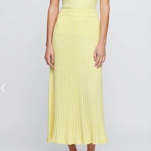 Anna Quan Cotton Maxi Skirt Yellow Aus 10/ US 6